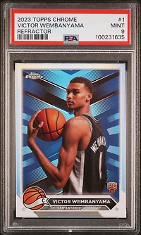 2023 Topps Chrome 1 Victor Wembanyama Refractor PSA