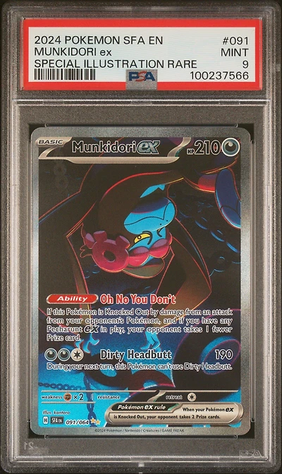 2024 Pokemon Sfa En-shrouded Fable 091 Munkidori Ex Special Illustration Rare PSA