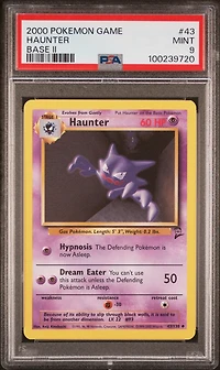2000 Pokemon Game Base Ii 43 Haunter PSA 9