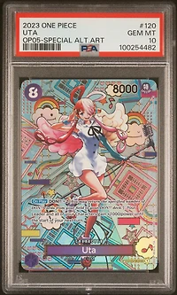 2023 One Piece Op05-awakening Of The New Era 120 Uta Special Alternate Art PSA 10
