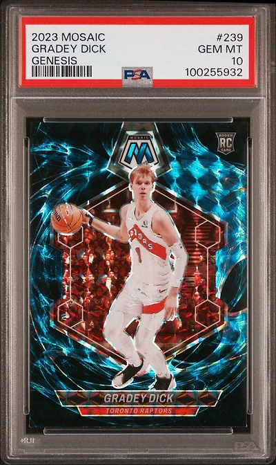 2023 Panini Mosaic 239 Gradey Dick Genesis PSA 10