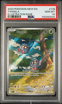 2023 Pokemon Mew En-151 178 Tangela Illustration Rare PSA