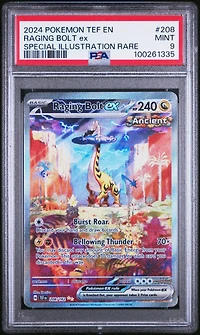 2024 Pokemon Tef En-temporal Forces 208 Raging Bolt Ex Special Illustration Rare PSA