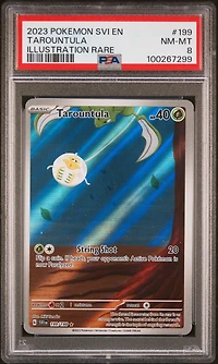 2023 Pokemon Svi En-scarlet & Violet 199 Tarountula Illustration Rare PSA
