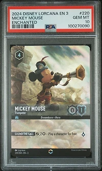 2024 Disney Lorcana En 3-into The Inklands Mickey Mouse