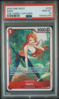 2023 One Piece Ultra Deck St10-the Three Captains 016 Nami PSA 10