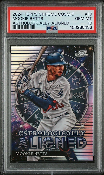 2024 Topps Chrome Cosmic Astrologically Aligned 19 Mookie Betts PSA 10