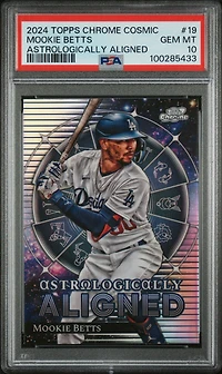 2024 Topps Chrome Cosmic Astrologically Aligned 19 Mookie Betts PSA 10