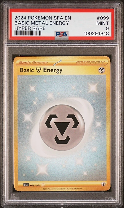 2024 Pokemon Sfa En-shrouded Fable 099 Basic Metal Energy Hyper Rare PSA