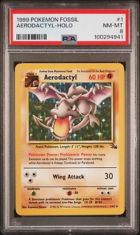 1999 Pokemon Fossil 1 Aerodactyl-holo PSA