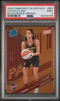2024 Panini National Sports Collectors Convention Rated Rookie Rr1 Caitlin Clark Orange PSA 9