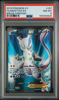 2015 Pokemon Xy Breakthrough Full Art/mewtwo Ex PSA