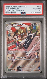 2024 Pokemon Scr En-stellar Crown 155 Archaludon Illustration Rare PSA