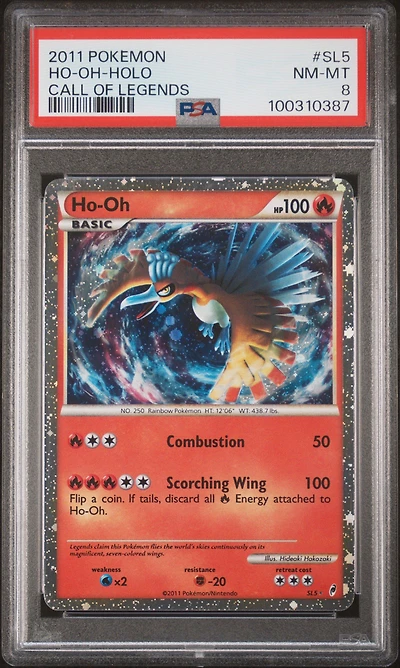2011 Pokemon Call Of Legends Sl5 Ho-oh-holo PSA
