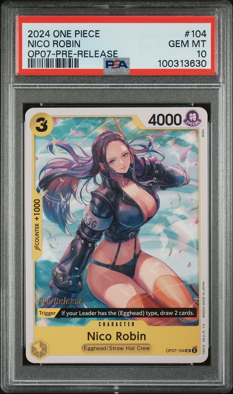 2024 One Piece 500 Years In The Future 104 Nico Robin Pre-release PSA 10