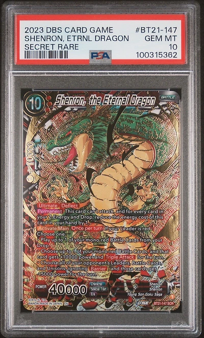 2023 Dragon Ball Super Card Game Series 21 Wild Resurgence Bt21-147 Shenron