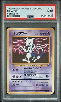 1998 Pokemon Japanese Vending 150 Mewtwo Series Iii PSA