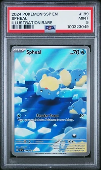 2024 Pokemon Ssp En-surging Sparks 199 Spheal Illustration Rare PSA