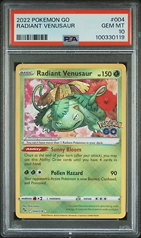 2022 Pokemon Go 004 Radiant Venusaur PSA