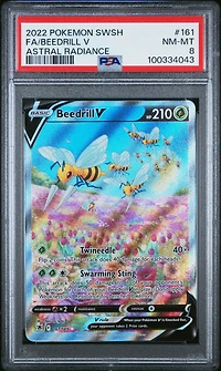 2022 Pokemon Sword & Shield Astral Radiance Full Art/beedrill V PSA