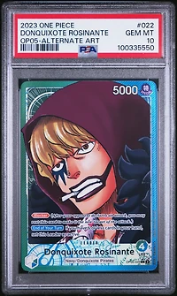 2023 One Piece Awakening Of The New Era 022 Donquixote Rosinante Alternate Art PSA 10