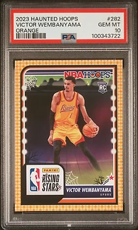 2023 Panini Haunted Hoops Victor Wembanyama Orange PSA 10
