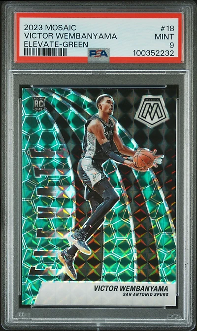 2023 Panini Mosaic Elevate 18 Victor Wembanyama PSA