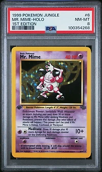1999 Pokemon Jungle 6 Mr. Mime-holo 1st Edition PSA