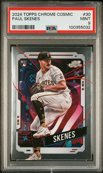 2024 Topps Chrome Cosmic 30 Paul Skenes PSA