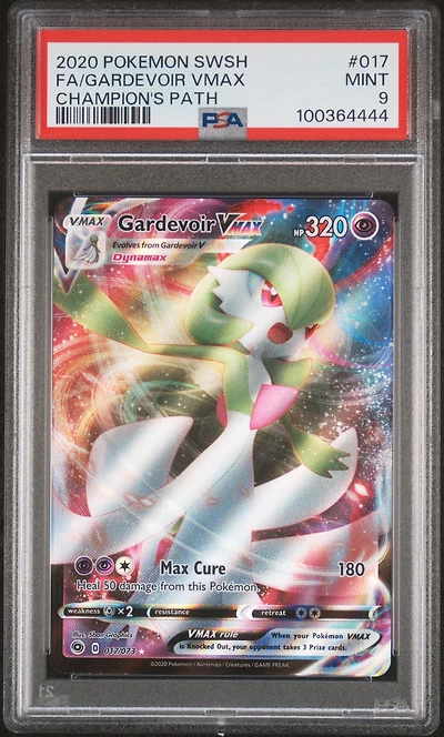 2020 Pokemon Sword & Shield Champion's Path 017 Full Art/gardevoir Vmax PSA