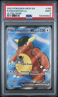 2023 Pokemon Mew En-151 190 Kangaskhan Ex Ultra Rare PSA