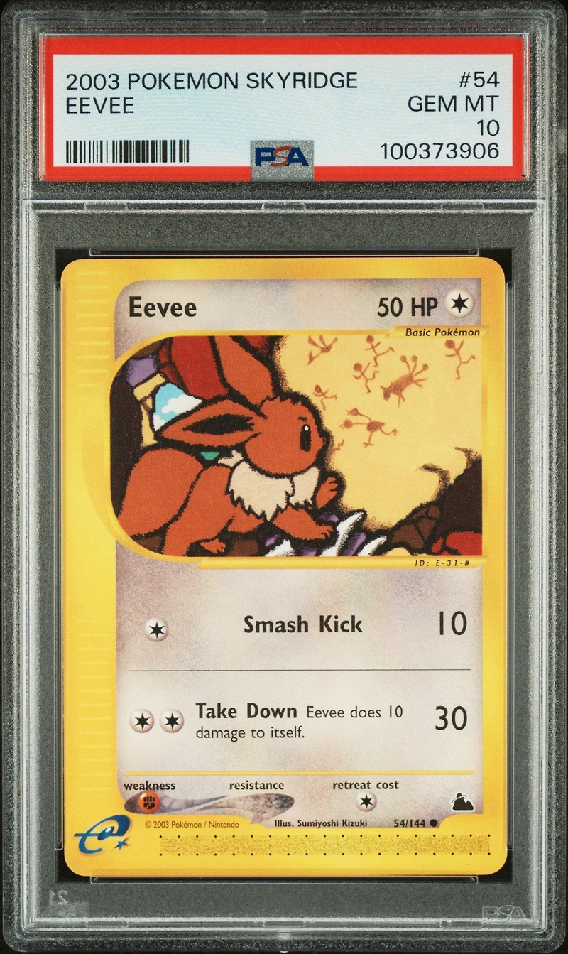 2003 Pokemon Skyridge 54 Eevee PSA