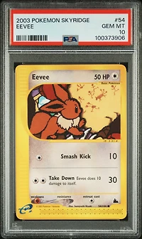 2003 Pokemon Skyridge 54 Eevee PSA