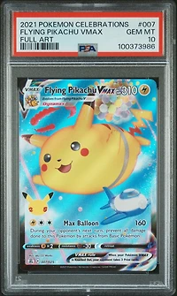 2021 Pokemon Celebrations 007 Full Art/flying Pikachu Vmax PSA