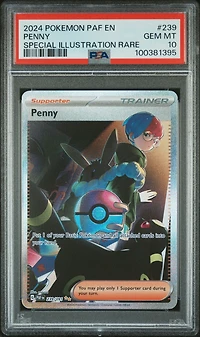 2024 Pokemon Paf En-paldean Fates 239 Penny Special Illustration Rare PSA