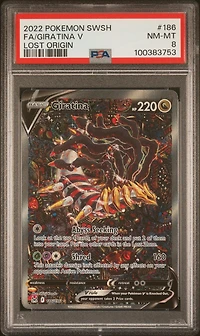 2022 Pokemon Sword & Shield Lost Origin Full Art/giratina V PSA