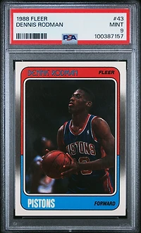 1988 Fleer 43 Dennis Rodman PSA