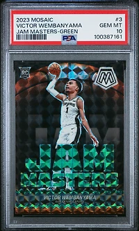 2023 Panini Mosaic Jam Masters 3 Victor Wembanyama PSA 10