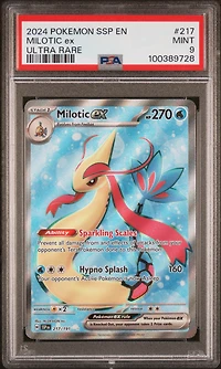 2024 Pokemon Ssp En-surging Sparks 217 Milotic Ex Ultra Rare PSA