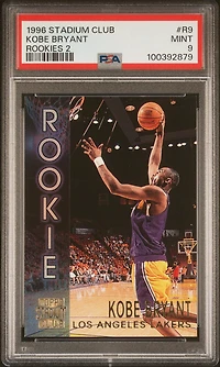 1996 Stadium Club Rookies 2 R9 Kobe Bryant PSA