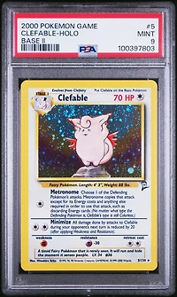 2000 Pokemon Game Base Ii 5 Clefable-holo PSA