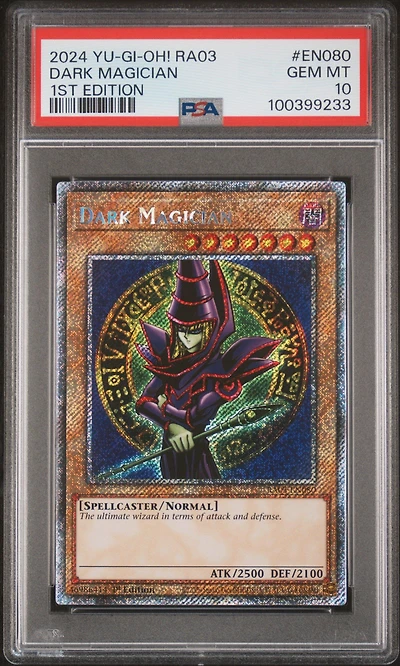 2024 Yu-gi-oh! Ra03-quarter Century Bonanza En080 Dark Magician 1st Edition PSA