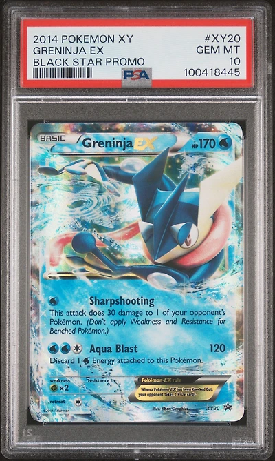 2014 Pokemon Xy Black Star Promo Xy20 Greninja Ex PSA
