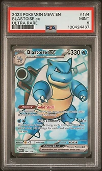 2023 Pokemon Mew En-151 184 Blastoise Ex Ultra Rare PSA