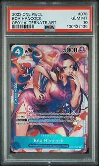 2022 One Piece Romance Dawn 078 Boa Hancock Alternate Art PSA 10