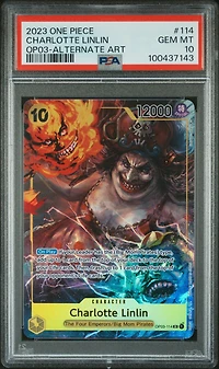 2023 One Piece Pillars Of Strength Charlotte Linlin Alternate Art PSA 10