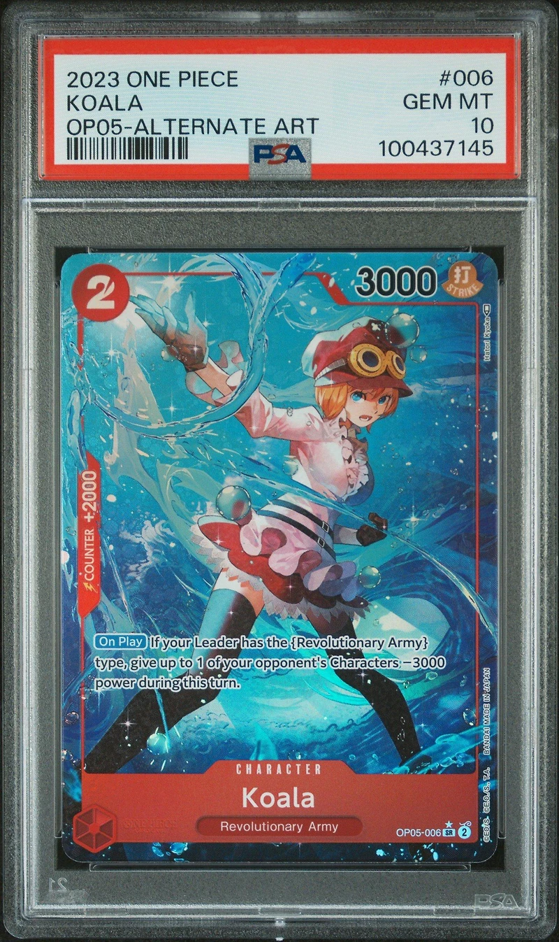 2023 One Piece Op05-awakening Of The New Era 006 Koala Alternate Art PSA 10