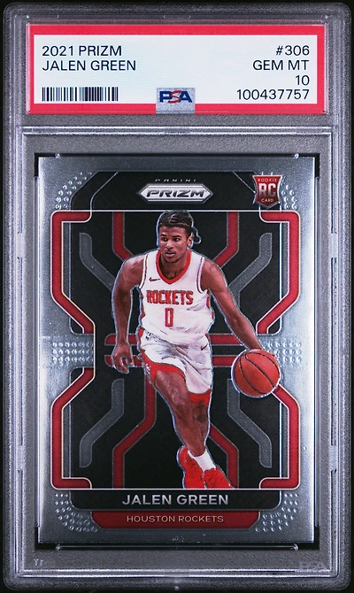 2021 Panini Prizm 306 Jalen Green PSA 10