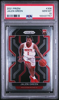 2021 Panini Prizm 306 Jalen Green PSA 10
