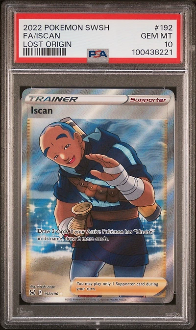2022 Pokemon Sword & Shield Lost Origin 192 Full Art/iscan PSA